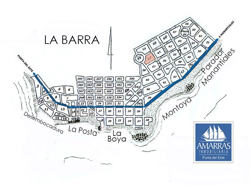 Lote en venta a 3 cuadras del mar en Montoya, La Barra.
